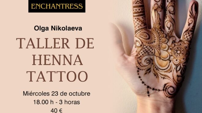 ¡ÚNETE AL TALLER DE HENNA!