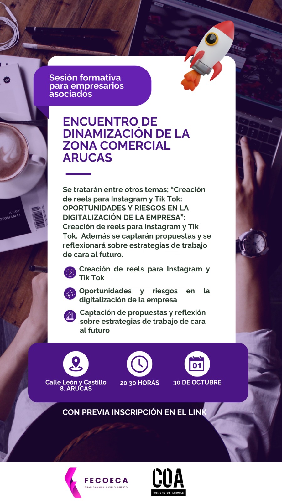 SESION FORMATIVA PARA EMPRESARIOS ASOCIADOS COA